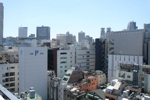 20.新宿3丁目オフィススタジオ｜屋上からの風景