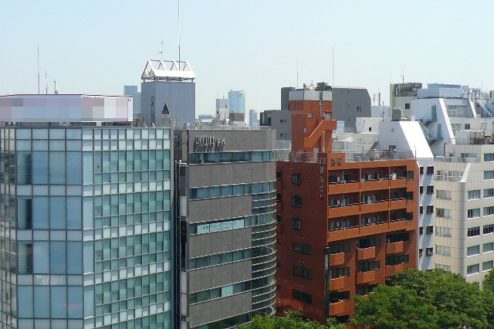 21.新宿3丁目オフィススタジオ｜屋上からの風景