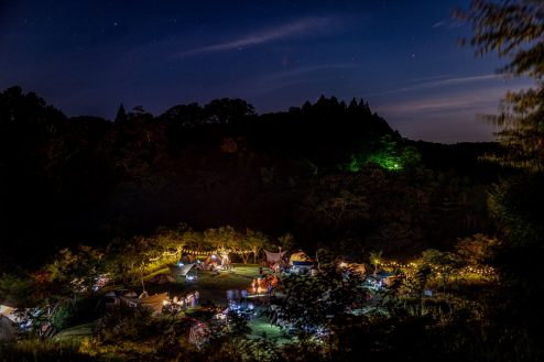 5.グランピング＆キャンプ場｜キャンプサイト夜景