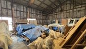 建設会社の倉庫･作業場(2595)｜工場･駐車場･外階段･資材･機械･工具･建築備品