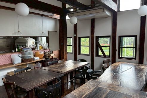 古民家レストラン&スペース(25129)｜自然･木･畑･外観･駐車場･厨房･ﾘﾋﾞﾝｸﾞ